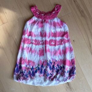 Hype Girls Pink and Purple Kids Sleeveless Bubble Dress